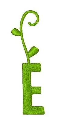 Sprout E Embroidery Design Buy Today