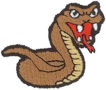 Viper Mascot Embroidery Design No Minimum Order