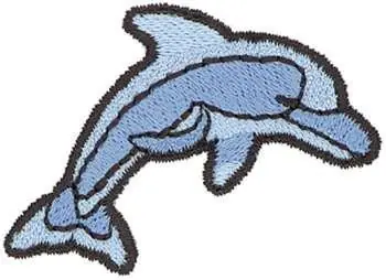 Dolphin Mascot Embroidery Design While Supplies Last
