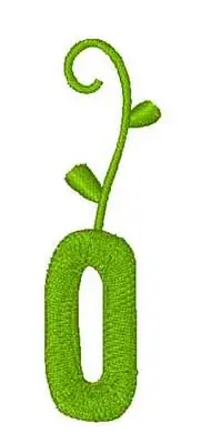 Sprout O Embroidery Design Order Now