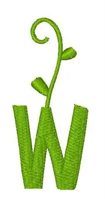 Sprout W Embroidery Design Fan Favorite