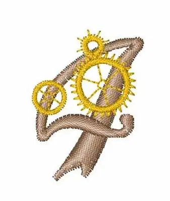 Instant Buy Steampunk Gears 4 Embroidery Design