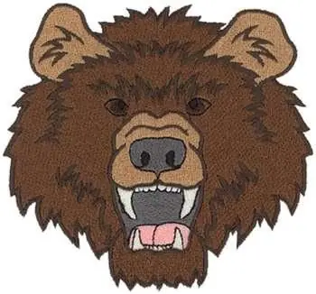 Bear Head Embroidery Design Professional Grade