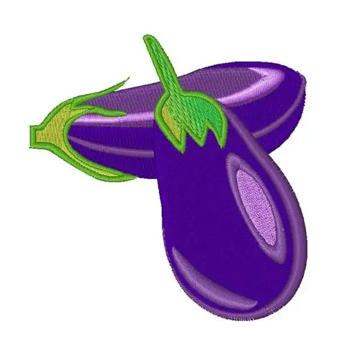 Eggplants Embroidery Design Direct From Factory