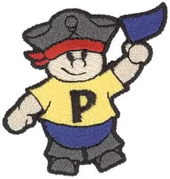 Handmade Pirate P Embroidery Design