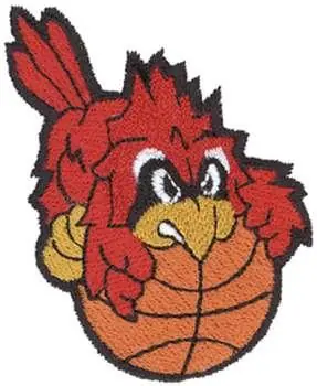 Cardinal Basketball Embroidery Design Latest