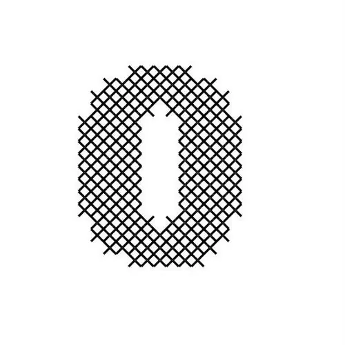 Cross Stitch Font 0 Embroidery Design Budget