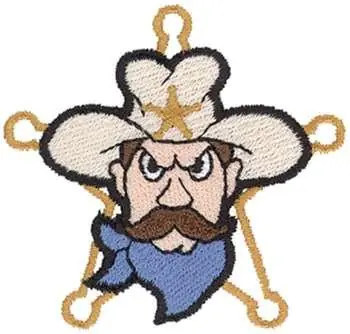 Rangers Mascot Embroidery Design Viral