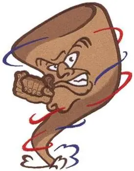 Tornado Mascot Embroidery Design No Minimum Order
