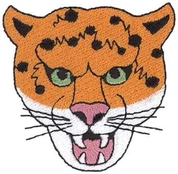 Original Leopard Head Embroidery Design
