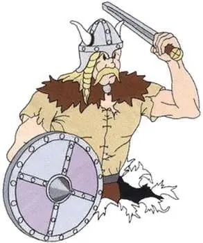 Viking Warrior Embroidery Design Luxury