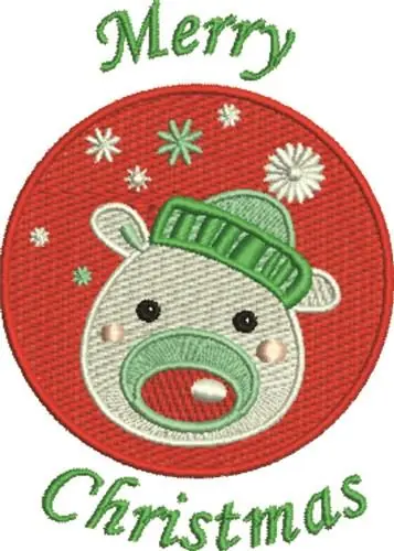 Merry Christmas Embroidery Design Bargain