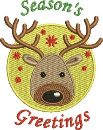Factory Price Seasons Greetings Embroidery Design