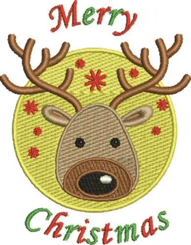 Merry Christmas Embroidery Design High Quality