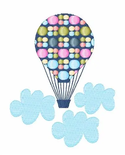 Hot Air Balloon Embroidery Design Big Sale