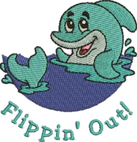 Flippin Out Embroidery Design Special Offer