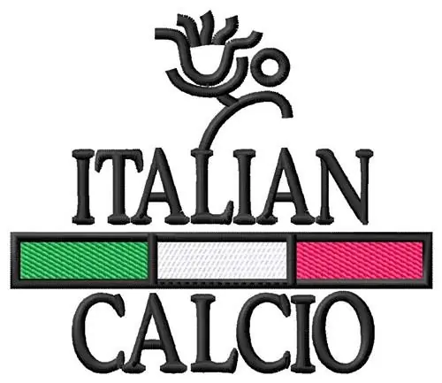 Italian Calcio Embroidery Design Markdown