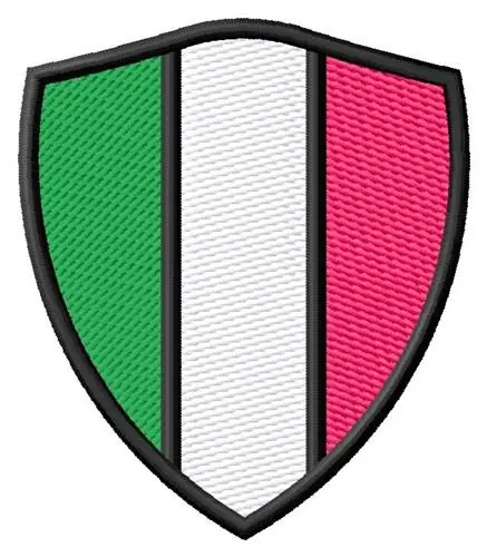 Italian Shield Embroidery Design Instant Buy
