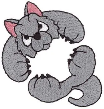 Authentic Hugging Wolf Embroidery Design