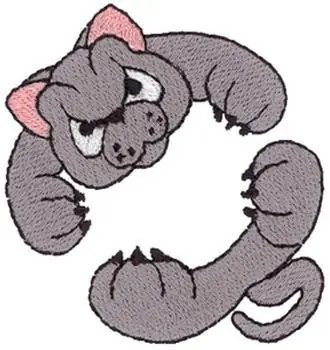 Order Now Hugging Panther Embroidery Design