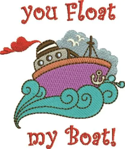 Float My Boat Embroidery Design One Day Deal