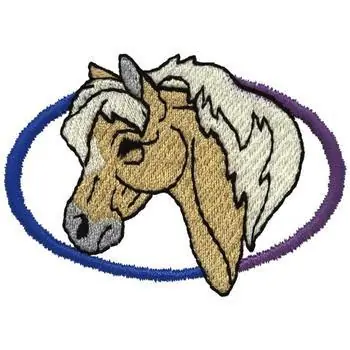 Handmade Mustang Emblem Embroidery Design