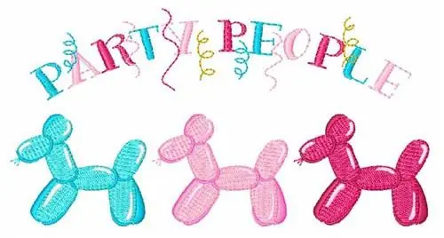 Special Offer Party People Embroidery Design