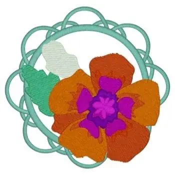 Final Sale Poppy With Poppy Embroidery Design