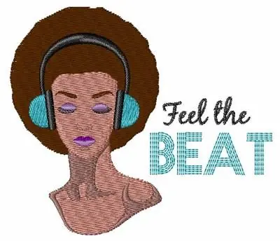 Feel The Beat Embroidery Design While Supplies Last