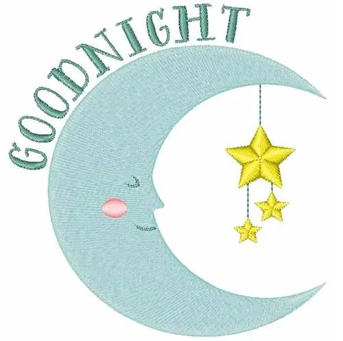 Fast Shipping Goodnight Moon Embroidery Design
