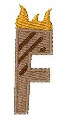 Grill Master Font F Embroidery Design Next Day Delivery