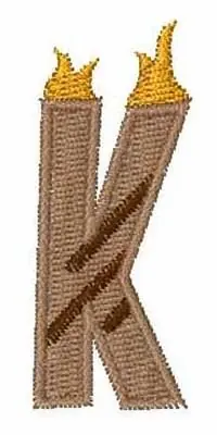 Free Delivery Grill Master Font K Embroidery Design