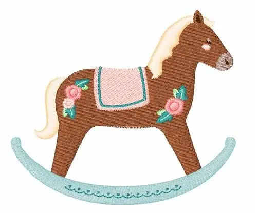 Handmade Rocking Horse Embroidery Design