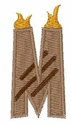 Special Discount Grill Master Font M Embroidery Design