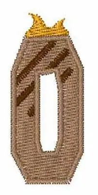 In Demand Grill Master Font O Embroidery Design
