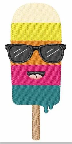 Cool Popsicle Embroidery Design Special Offer