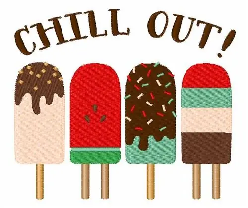 Hot Picks Chill Out Embroidery Design
