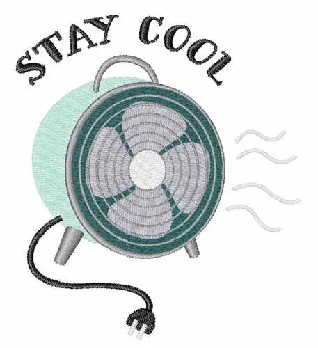 Stay Cool Embroidery Design Original