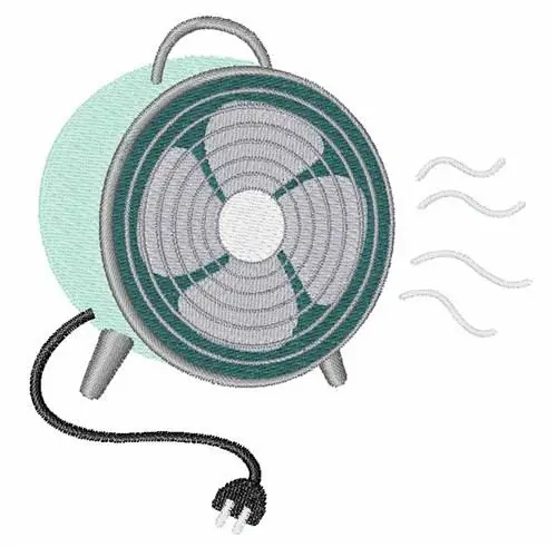 Reduced Price Electric Fan Embroidery Design
