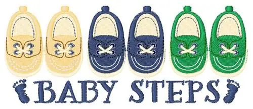 Baby Steps Embroidery Design Weekend Sale