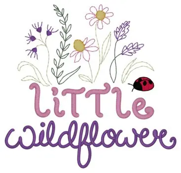 Little Wildflower Embroidery Design Place Order