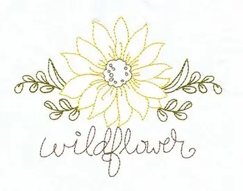 Wildflowers Embroidery Design Buy Today