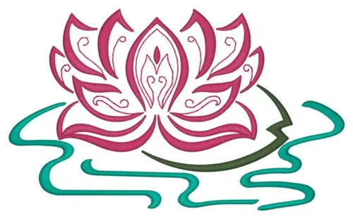 Special Discount Lotus Embroidery Design