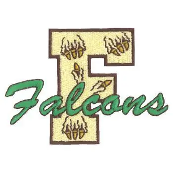 F for Falcons Embroidery Design Authentic