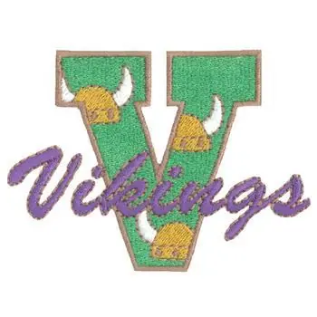 One Day Deal V for Vikings Embroidery Design
