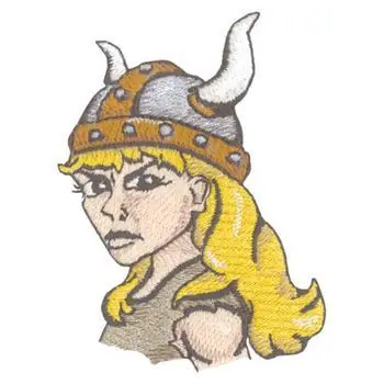 Buy Today Female Viking Embroidery Design