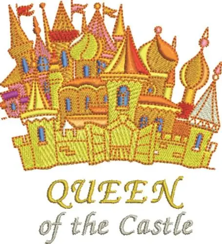 Fast Shipping Queen Of Castle Embroidery Design