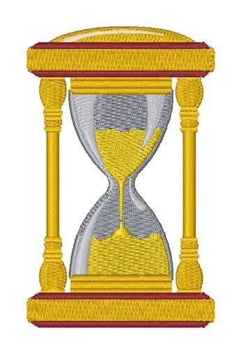 Free Delivery Hourglass Embroidery Design
