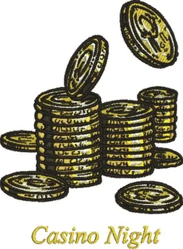 Fast Shipping Casino Night Embroidery Design