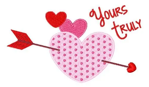 Yours Truly Embroidery Design Wholesale